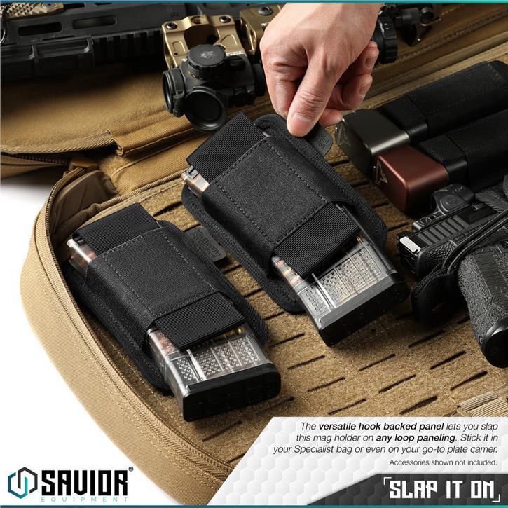 SAVIOR Tekli AR15 / AK47 Şarjör Kılıfı (Mat Siyah)