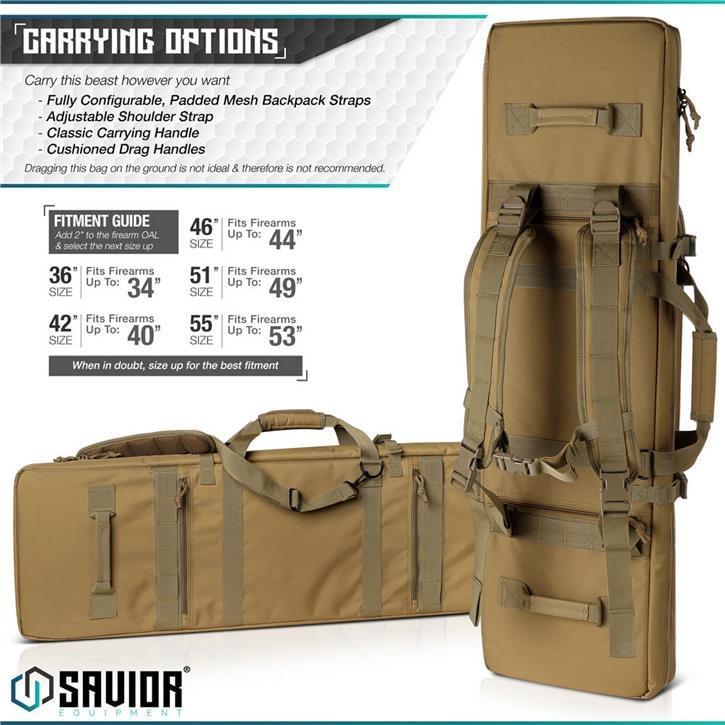 SAVIOR URBAN WARFARE 2'li Tüfek Çantası 36
