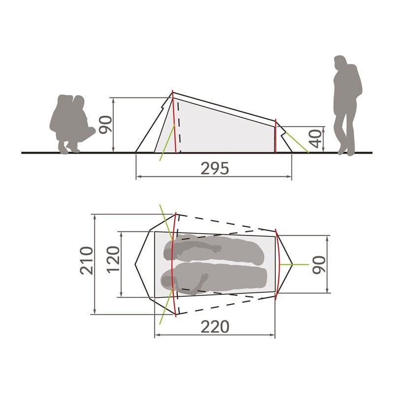 Vaude Arco 1-2 Kişilik 3 Mevsim Çadır 12257