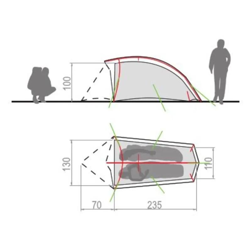 Vaude Hogan SUL 2P 2 Kişilik 3 Mevsim Çadır 12481