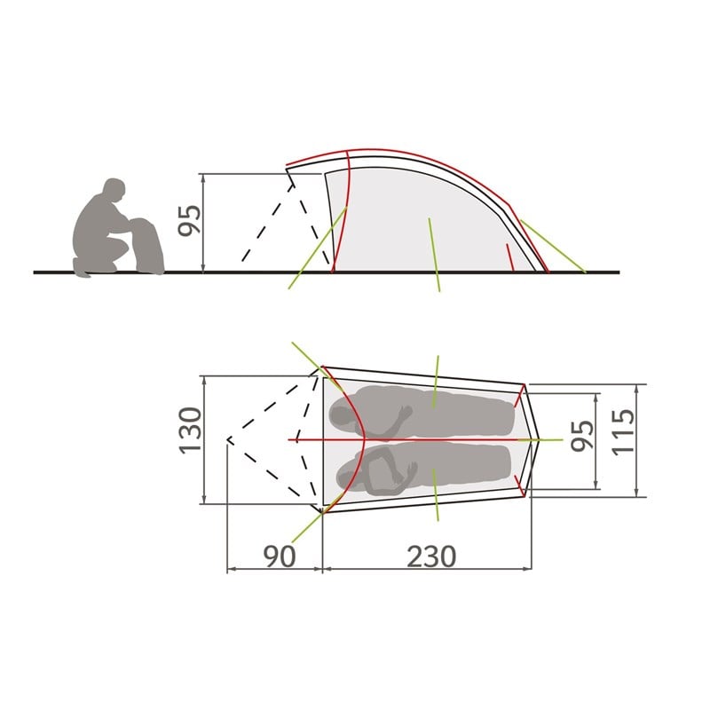 Vaude Taurus 2P 2 Kişilik 3 Mevsim Çadır 11498