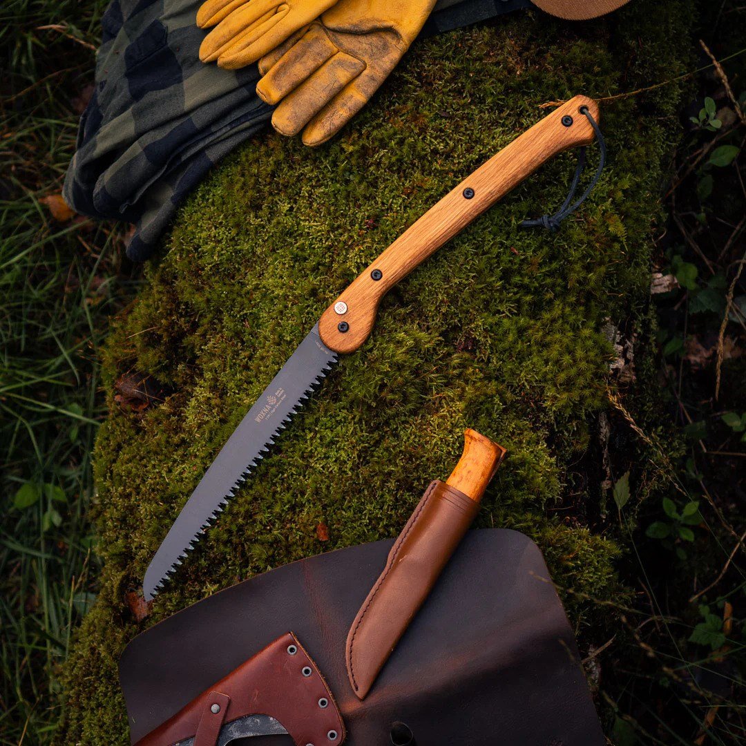 Woxna Hälsing Foldable Saw 250 mm - Oak & High Carbon Steel