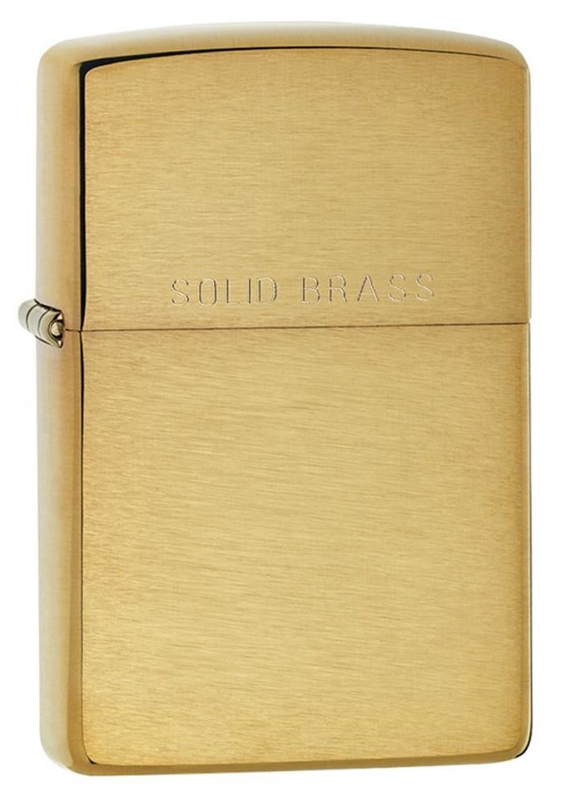 Zippo 204 REG BR FIN SLD BRSS