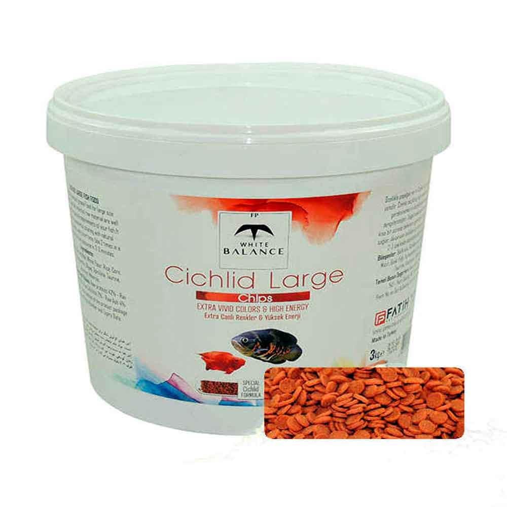 ​White Balance Cichlid Large Balık Yemi 3 Kg (Kova) 8691234000557 Amazon Pet Center
