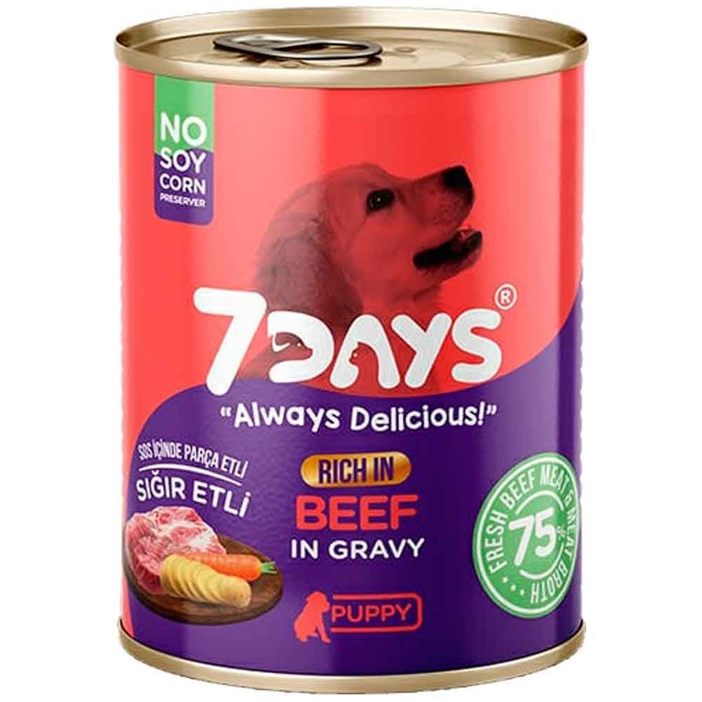 7 Days Yavru Köpek Konservesi Sığır Etli 415 Gr 8683497000238 7 Days Yavru Köpek Konserveleri Amazon Pet Center