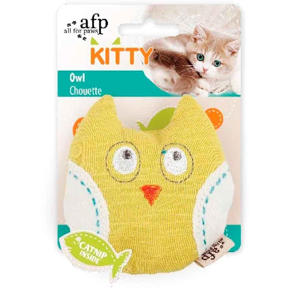 AFP Kitty Kedi Oyuncağı Peluş Sarı Baykuş 847922027223 Amazon Pet Center