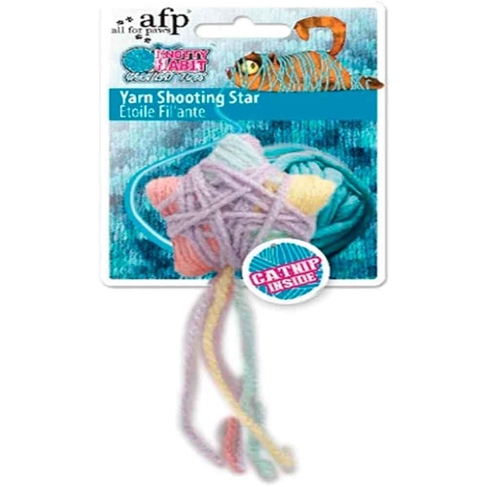 AFP Knotty Habit Kedi Oyuncağı Renkli Yıldız Yumak 847922029098 Amazon Pet Center