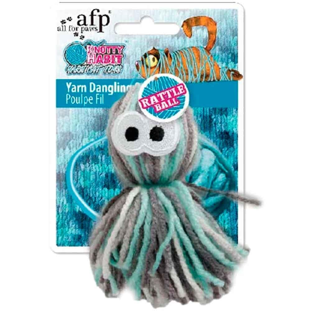 AFP Knotty Habit Kedi Oyuncağı Renkli Yumak Ahtapot 847922029111 Amazon Pet Center
