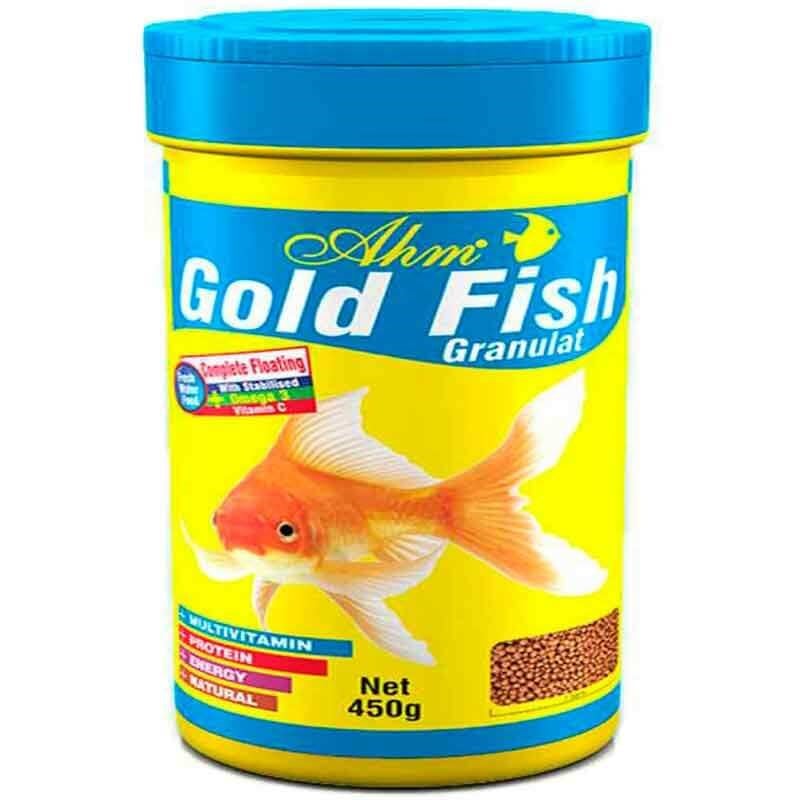 AHM Gold Granulat 100 ml 8699375330571 Ahm Tatlı Su Akvaryumu Balık Yemleri Amazon Pet Center
