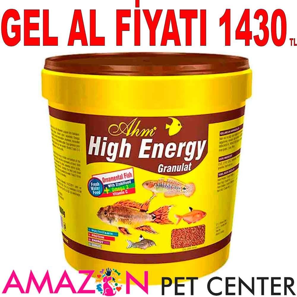 AHM High Energy Granulat Balık Yemi 3 Kg Kova 18039009 Amazon Pet Center
