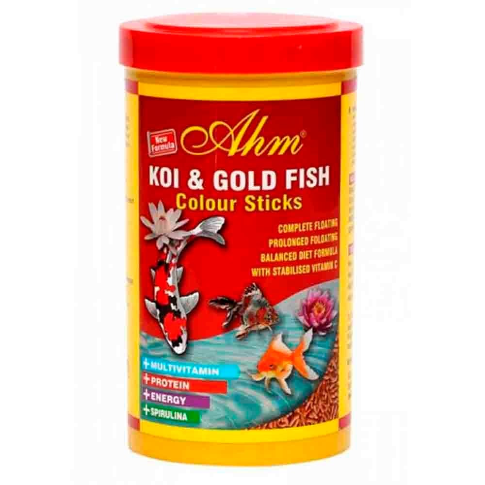 Ahm Koi Goldfish Colour Sticks japon Balığı Yemi 1000ml 8699375333060 Ahm Tatlı Su Akvaryumu Balık Yemleri Amazon Pet Center