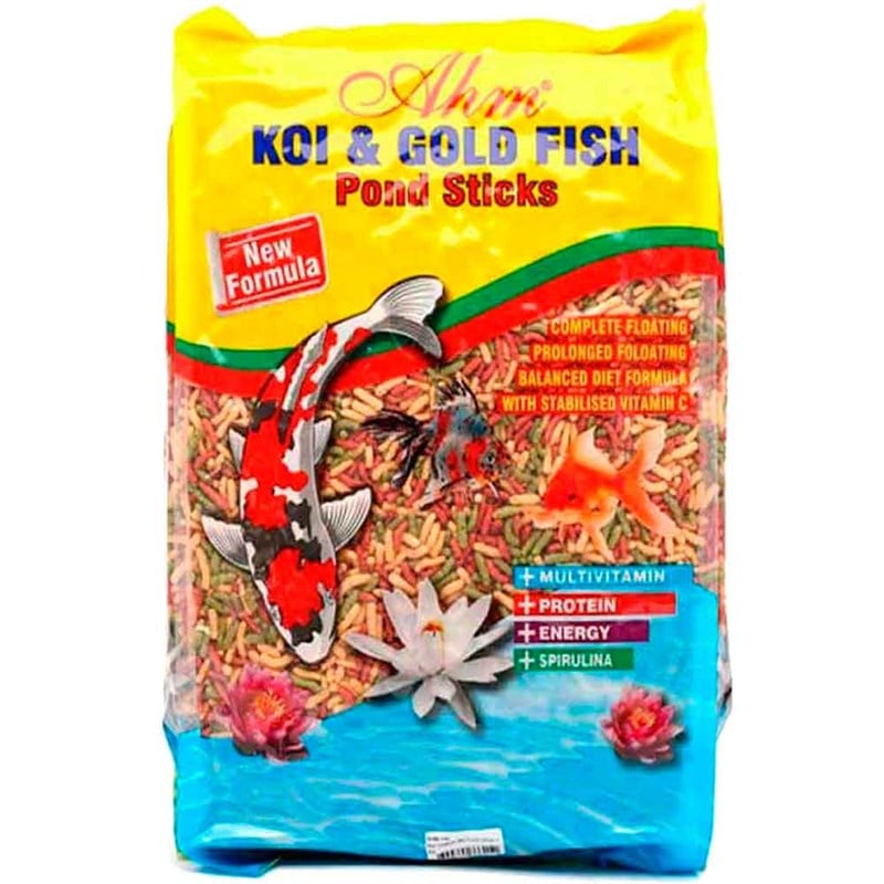 AHM Koi Goldfish Mix Pond Sticks 1 Kg 8699375333152 Ahm Tatlı Su Akvaryumu Balık Yemleri Amazon Pet Center
