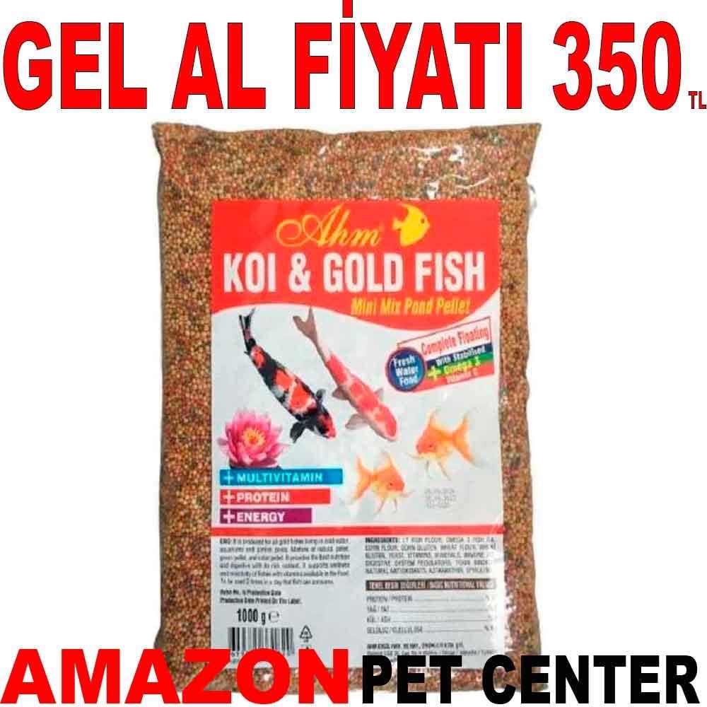 AHM Koi ve Japon Mix Balık Yemi 1 Kg 22005007 Amazon Pet Center