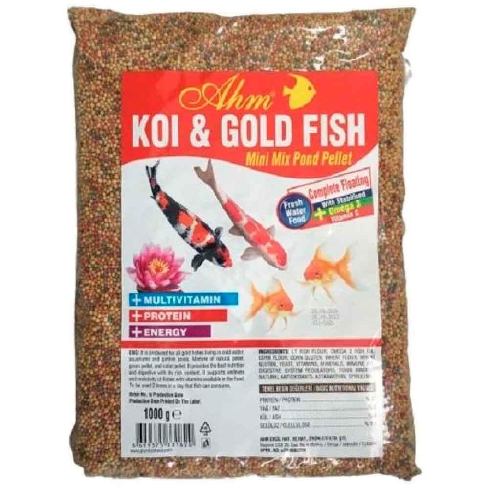 AHM Koi ve Japon Mix Yem 1 Kg 8699375331820 Amazon Pet Center