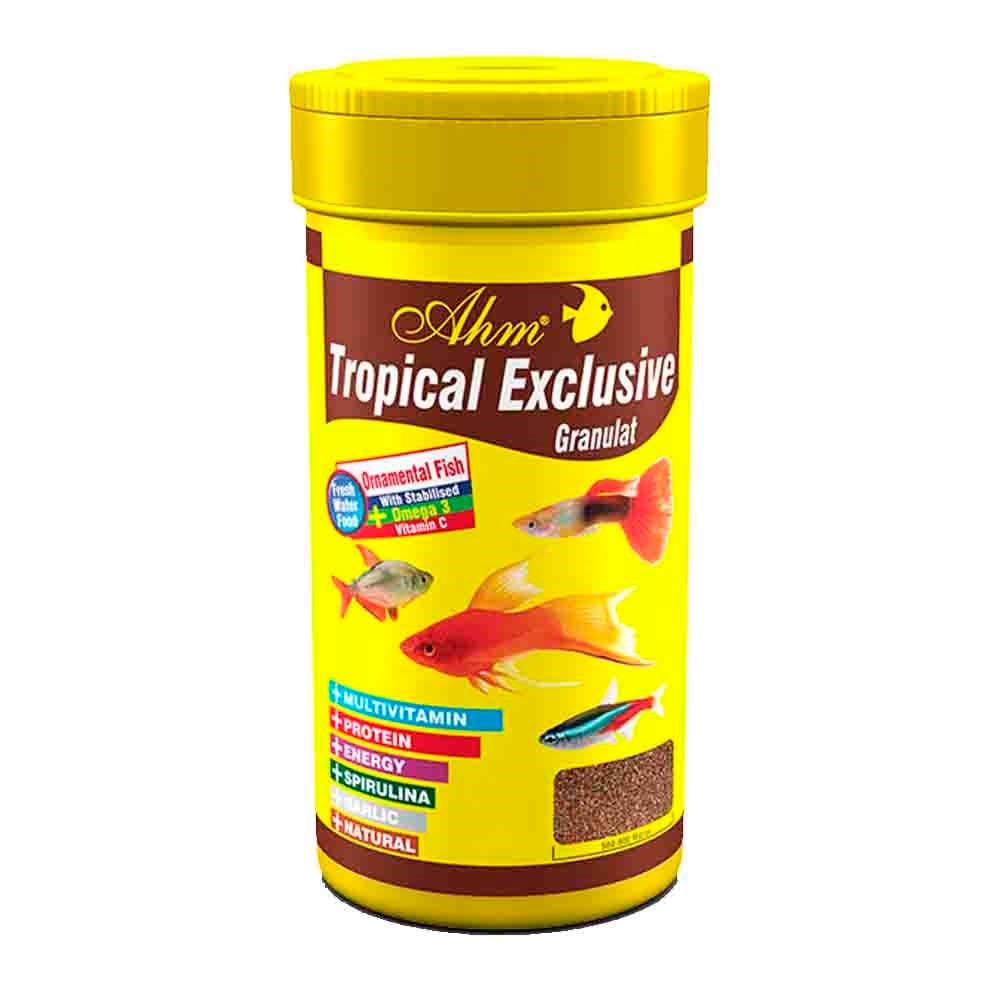 AHM Tropical Exclusive Granulat 100 ml Balık Yemi 8699375331608 Amazon Pet Center