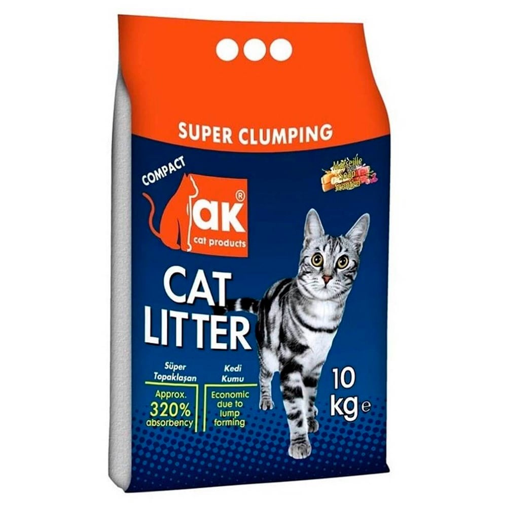 Akkum İnce Taneli Marsilya Sabunu Kokulu Kedi Kumu 10 Kg 8697449310030 Amazon Pet Center