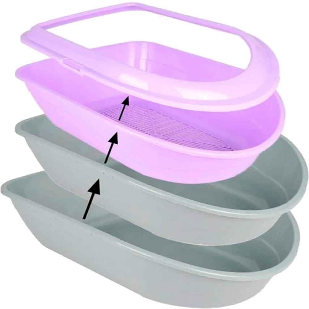Amazon Açık Elekli Kedi Tuvaleti Mavi 32124309 Amazon Pet Center
