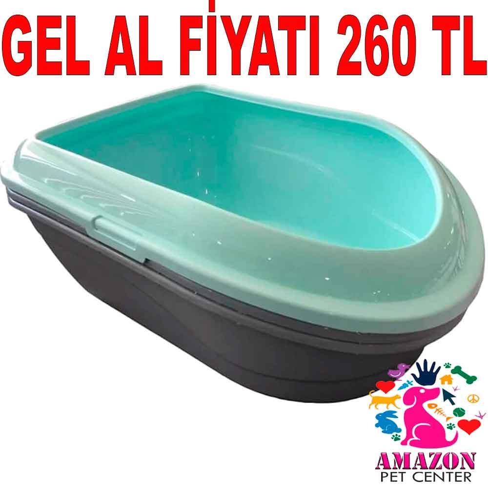 Amazon Açık Elekli Kedi Tuvaleti Su Yeşili 20669003 Amazon Pet Center