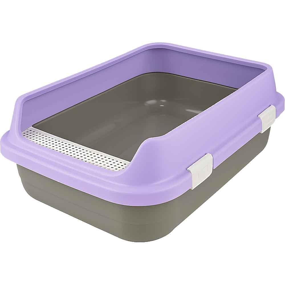 Amazon Açık Izgaralı Kedi Tuvaleti Lila L 32125351 Amazon Pet Center