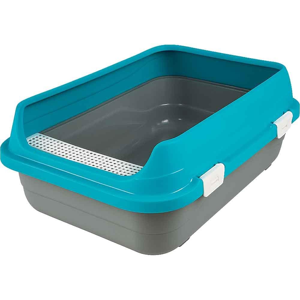 Amazon Açık Izgaralı Kedi Tuvaleti Mavi M 32124590 Amazon Pet Center