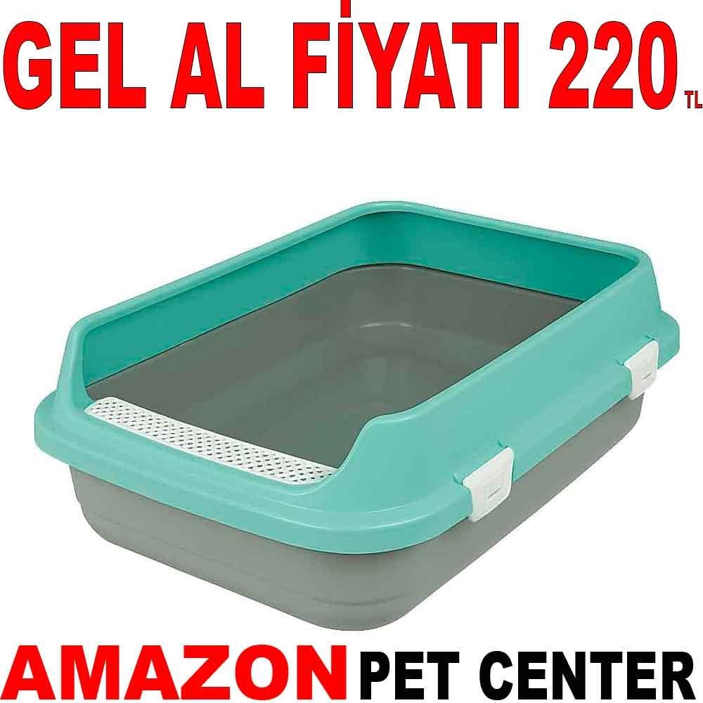 Amazon Açık Izgaralı Kedi Tuvaleti Yeşil Medium 20682002 Amazon Pet Center