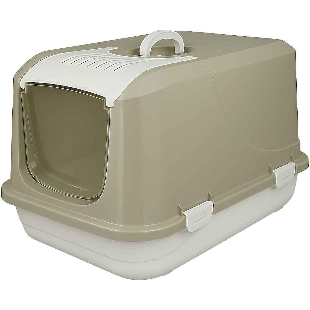 Amazon Kapalı Kedi Tuvaleti Bej M 21209000 Amazon Pet Center