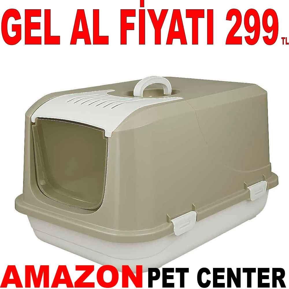 Amazon Kapalı Kedi Tuvaleti Bej S 21214004 Amazon Pet Center