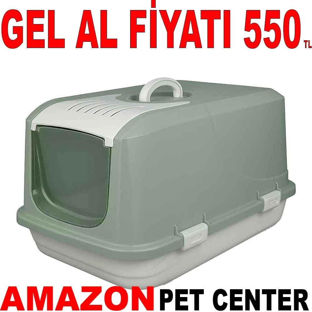 Amazon Kapalı Kedi Tuvaleti Haki L 22469007 Amazon Pet Center
