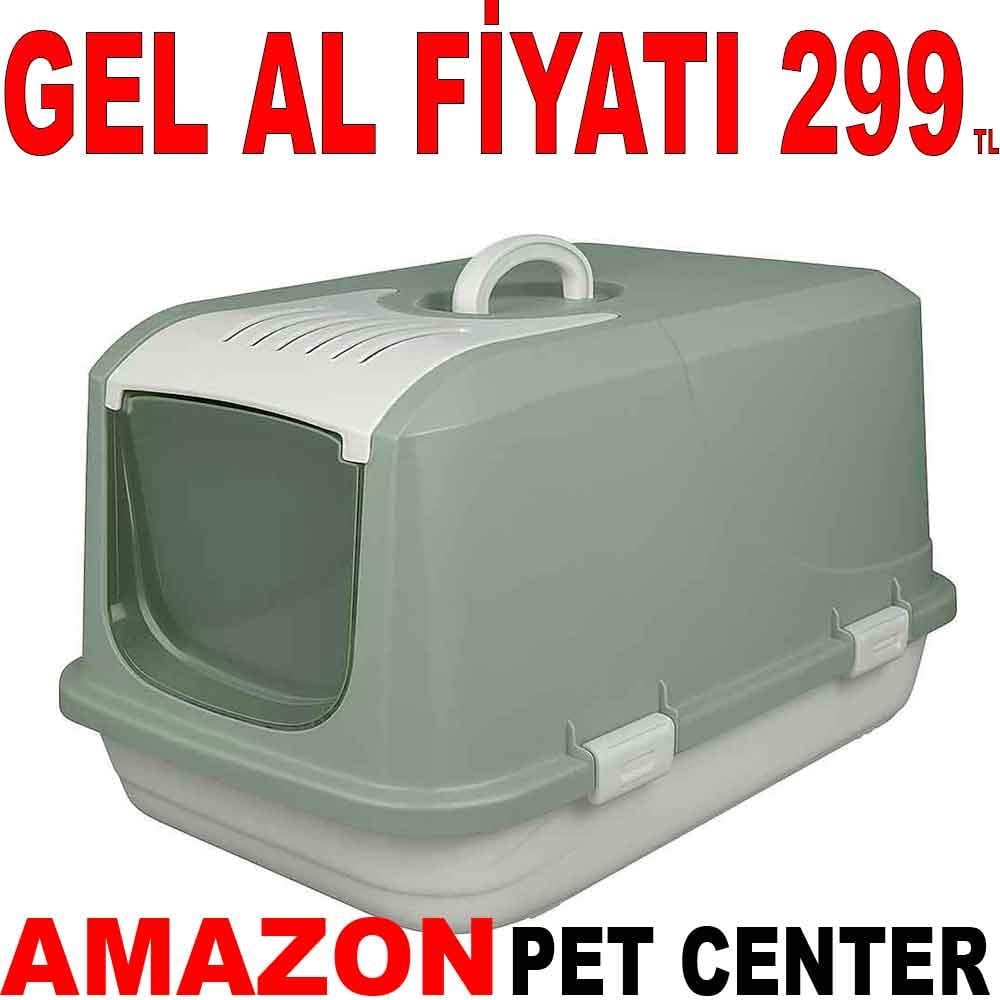 Amazon Kapalı Kedi Tuvaleti Haki S 22476005 Amazon Pet Center