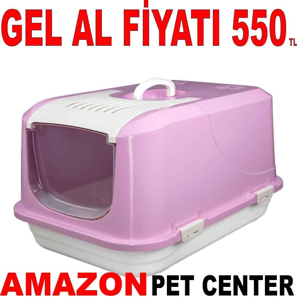 Amazon Kapalı Kedi Tuvaleti Lila Large 20651008 Amazon Pet Center