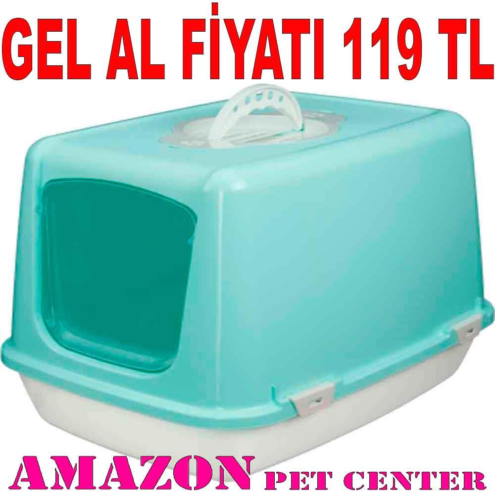 Amazon Kapalı Kedi Tuvaleti Yeşil 32124699 Amazon Pet Center