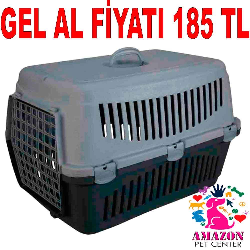 Amazon Kedi Köpek İçin Taşıma Kabı Gri M 18055009 Amazon Pet Center