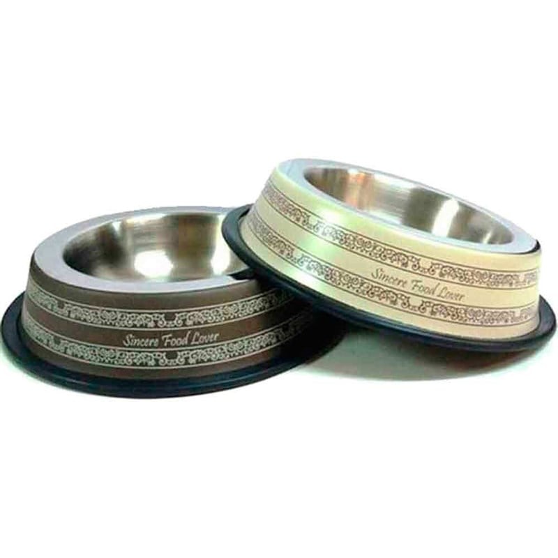 Ankur İşleme Desenli Çelik Mama Kabı 64 Oz Ø17 Cm 8699004221232 Ankur Çelik Köpek Mama Ve Su Kapları Amazon Pet Center