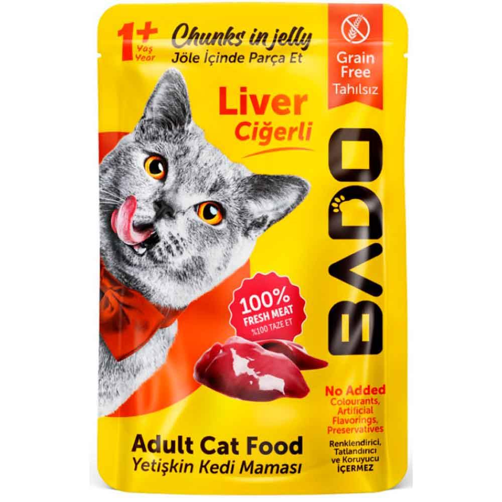 Bado Ciğerli Kedi Yaş Maması 85 Gr 8681889061430 Amazon Pet Center
