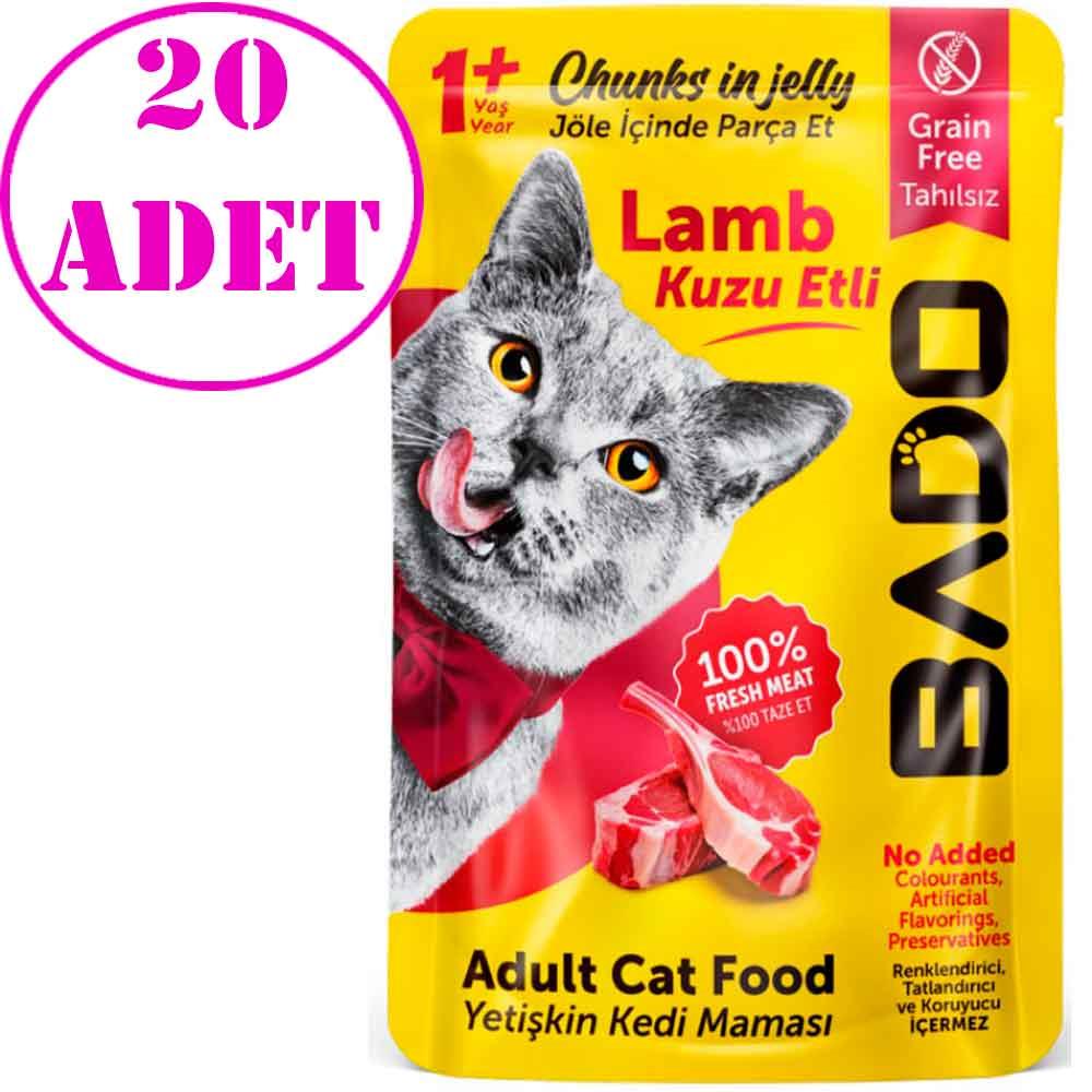 Bado Kuzu Etli Kedi Yaş Maması 85 Gr 20 AD 32136760 Amazon Pet Center