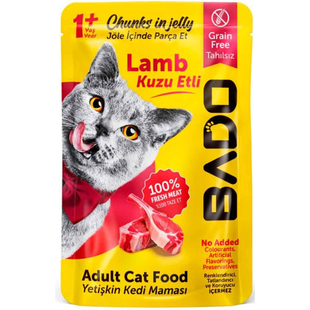 Bado Kuzu Etli Kedi Yaş Maması 85 Gr 8681889061409 Amazon Pet Center
