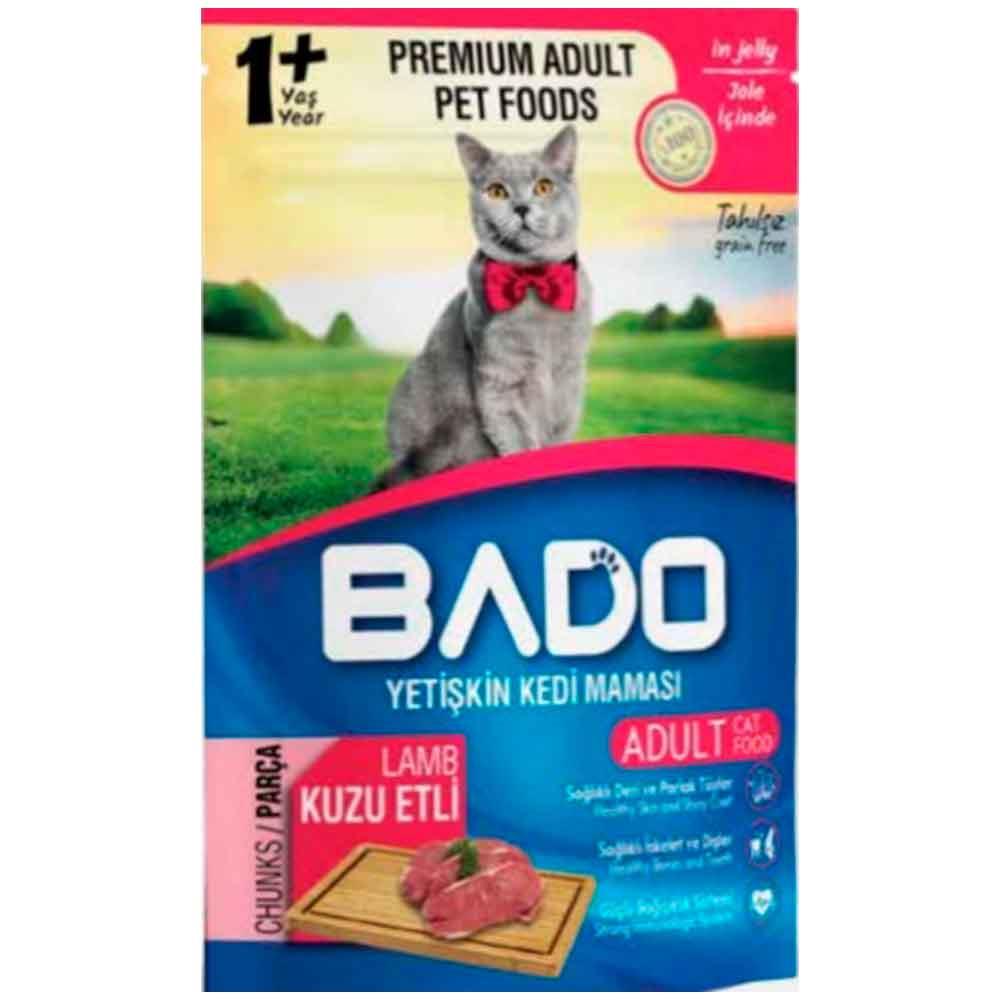 Bado Kuzu Etli Kedi Yaş Maması 85 Gr 8681889061409 Amazon Pet Center