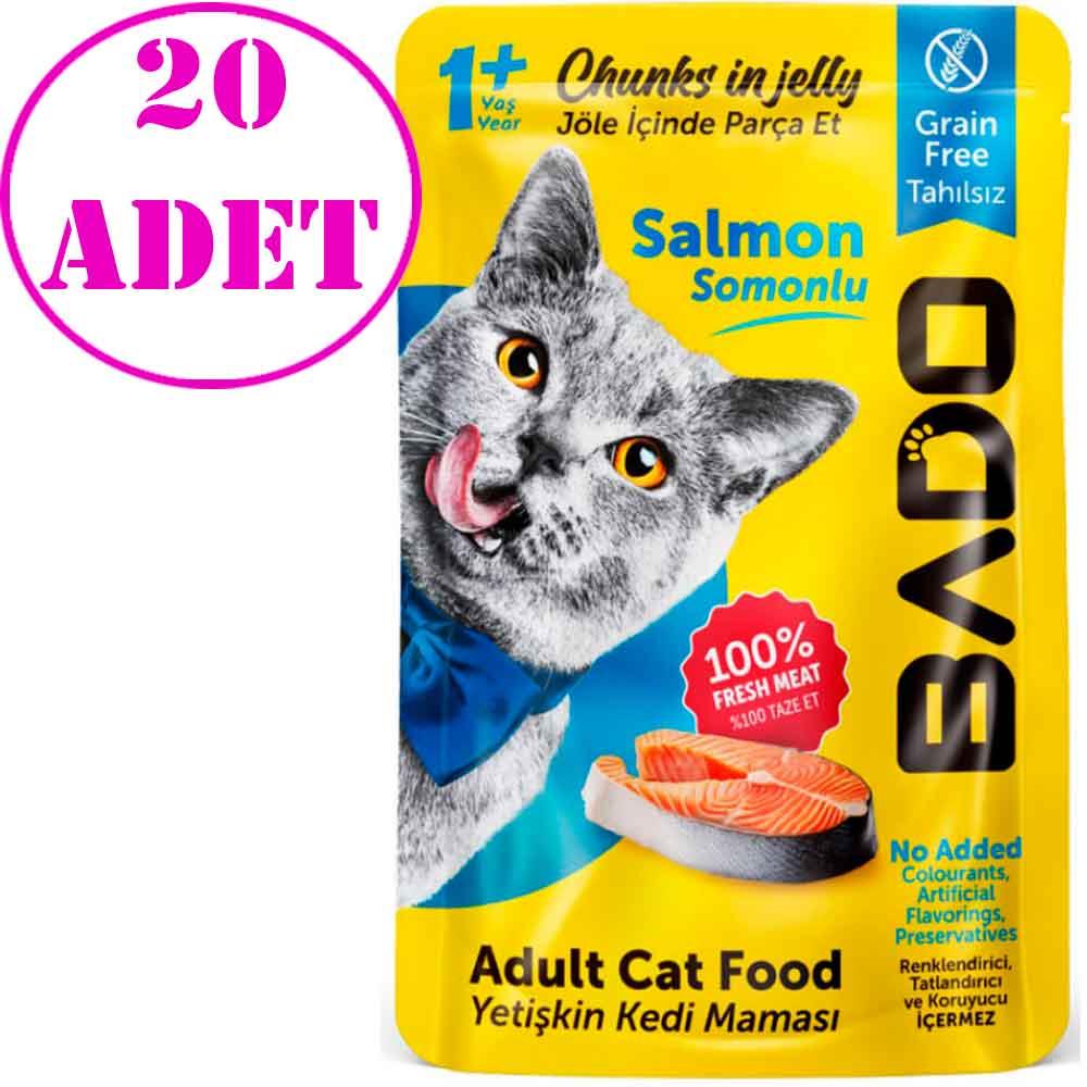 Bado Somonlu Kedi Yaş Maması 85 Gr 20 AD 32136777 Amazon Pet Center