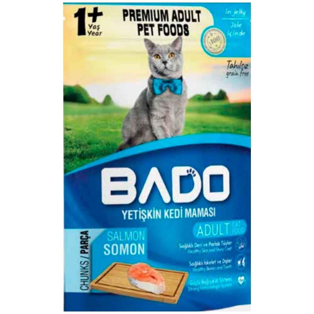 Bado Somonlu Kedi Yaş Maması 85 Gr 8681889061423 Amazon Pet Center