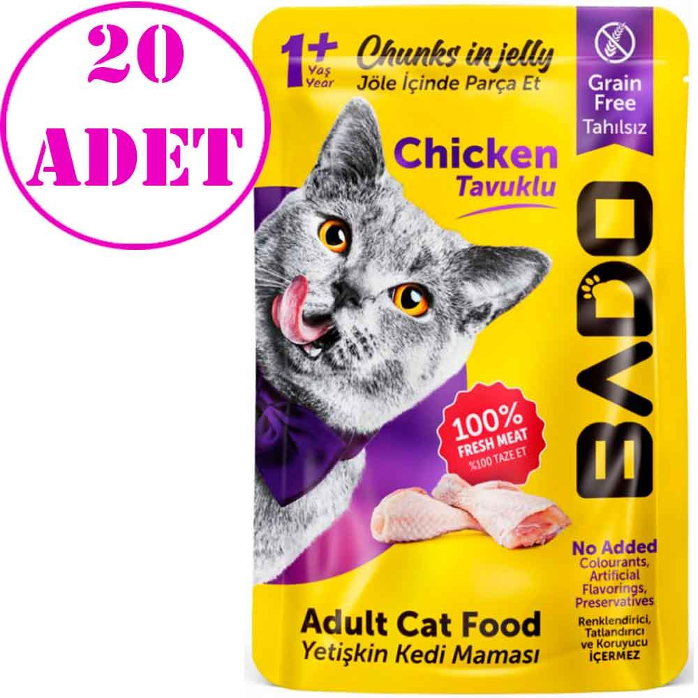 Bado Tavuklu Kedi Yaş Maması 85 Gr 20 AD 32136784 Amazon Pet Center