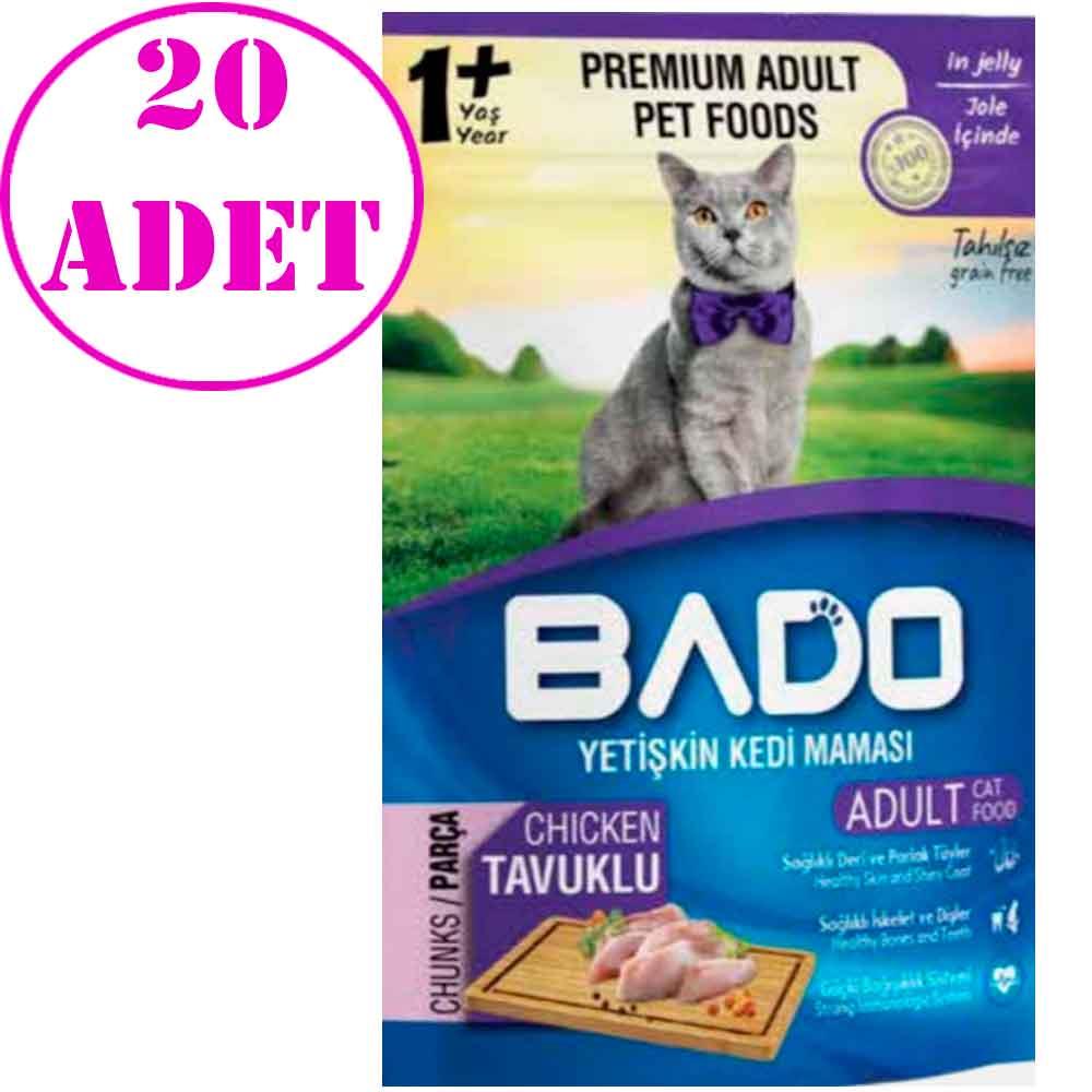 Bado Tavuklu Kedi Yaş Maması 85 Gr 20 AD 32136784 Amazon Pet Center