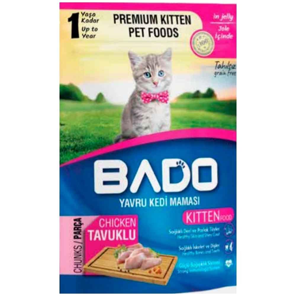 Bado Tavuklu Yavru Kedi Yaş Maması 85 Gr 8681889061461 Amazon Pet Center