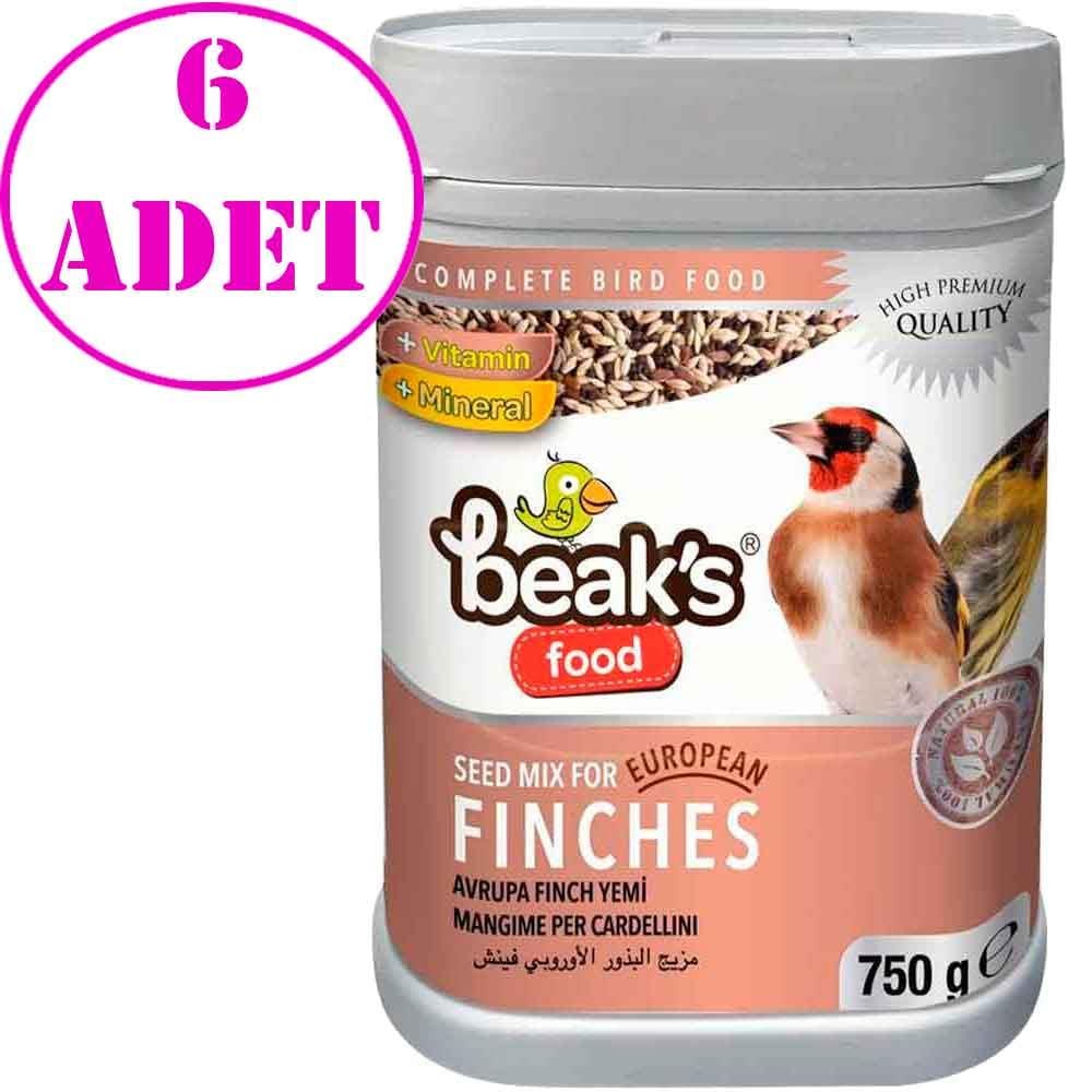 Beaks Avrupa Finch Kuş Yemi 750 Gr 6 AD 19261003 Amazon Pet Center