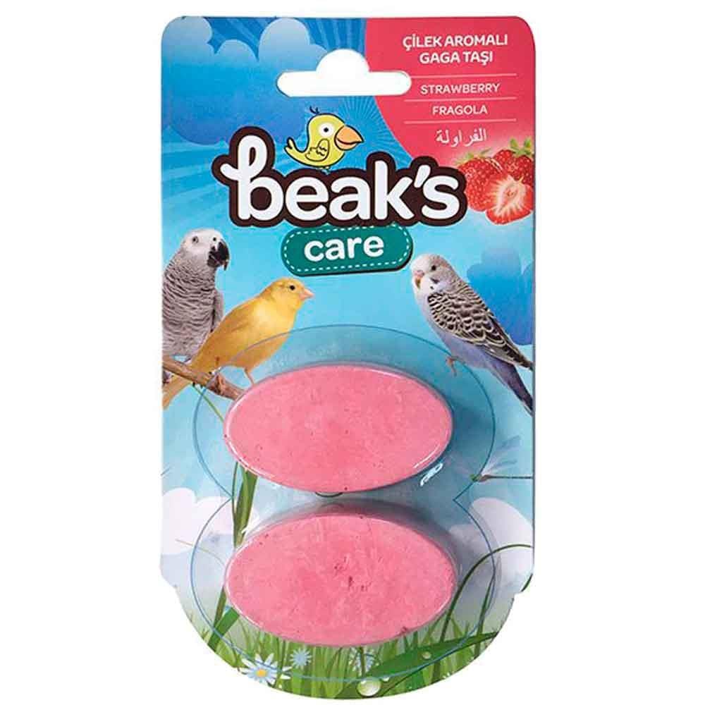 Beaks Çilek Aromalı Gaga Taşı 3,5 cm x 2 adet 8680067140721 Amazon Pet Center