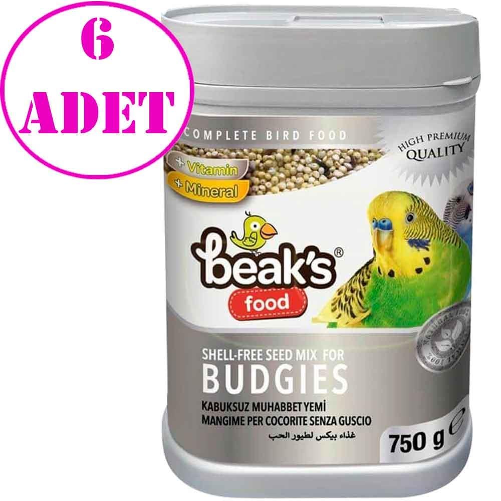 Beaks Kabuksuz Muhabbet Kuş Yemi 750 gr 6 AD 19259000 Amazon Pet Center