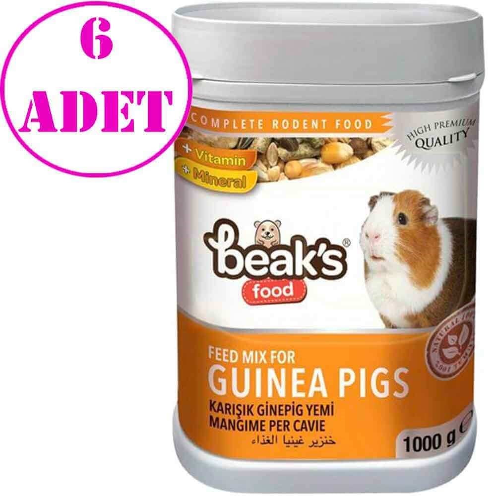 Beaks Karışık Guinea Pig Yemi 1000 gr 6 AD 32121896 Beaks Ginepig Yemleri Amazon Pet Center