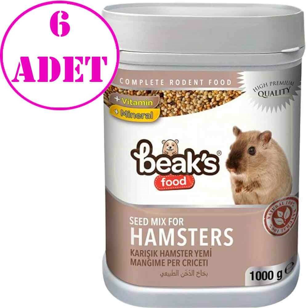 Beaks Karışık Hamster Yemi 1000 gr 6 AD 32121919 Beaks Hamster Yemleri Amazon Pet Center