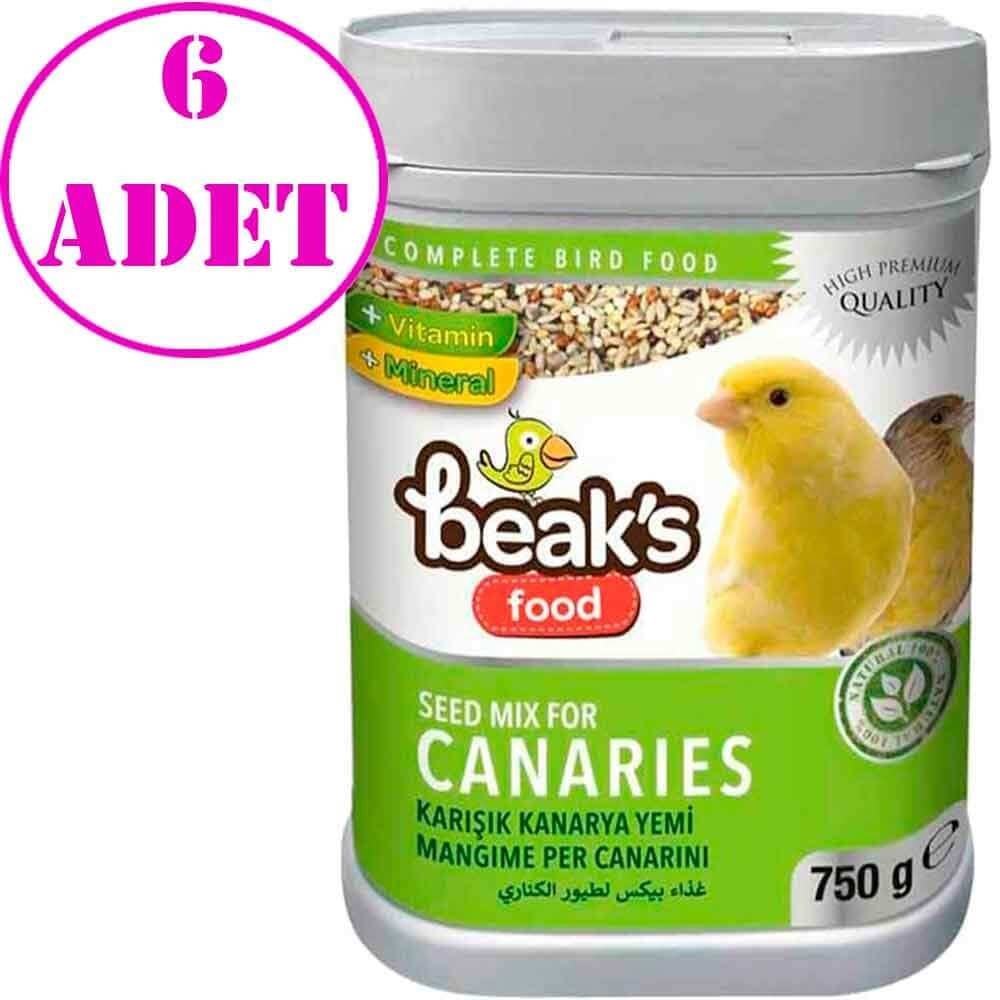 Beaks Karışık Kanarya Yemi 750 Gr 6 AD 32121872 Beaks Koli Kuş Yemleri Amazon Pet Center