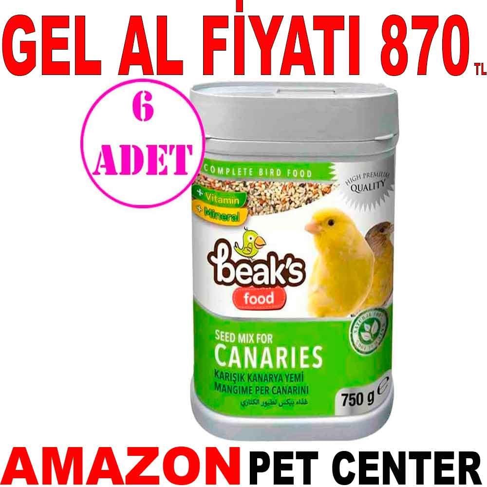 Beaks Karışık Kanarya Yemi 750 Gr 6 AD 18818000 Amazon Pet Center