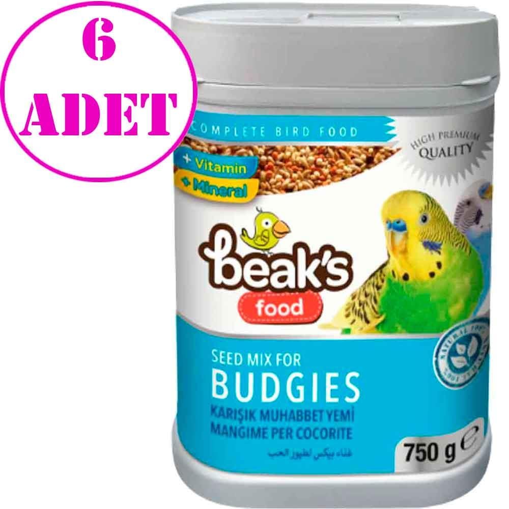 Beaks Karışık Muhabbet Kuş Yemi 750 Gr 6 AD 32114300 Amazon Pet Center